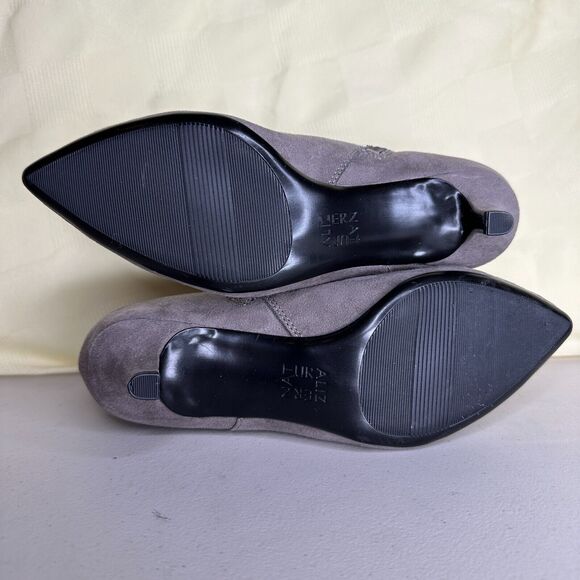 Naturalizer Giselle Modern Grey Fabric Pointed Toe Ankle Boots Women 6M NWB - Picture 9 of 11